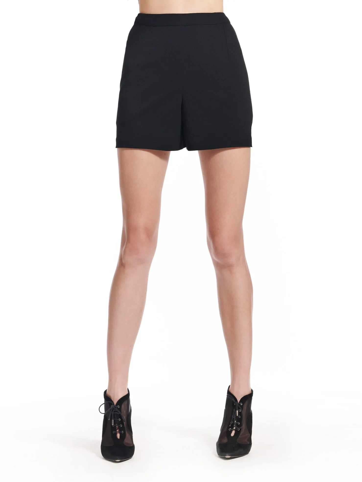 Beaded Fringe Crepe Shorts