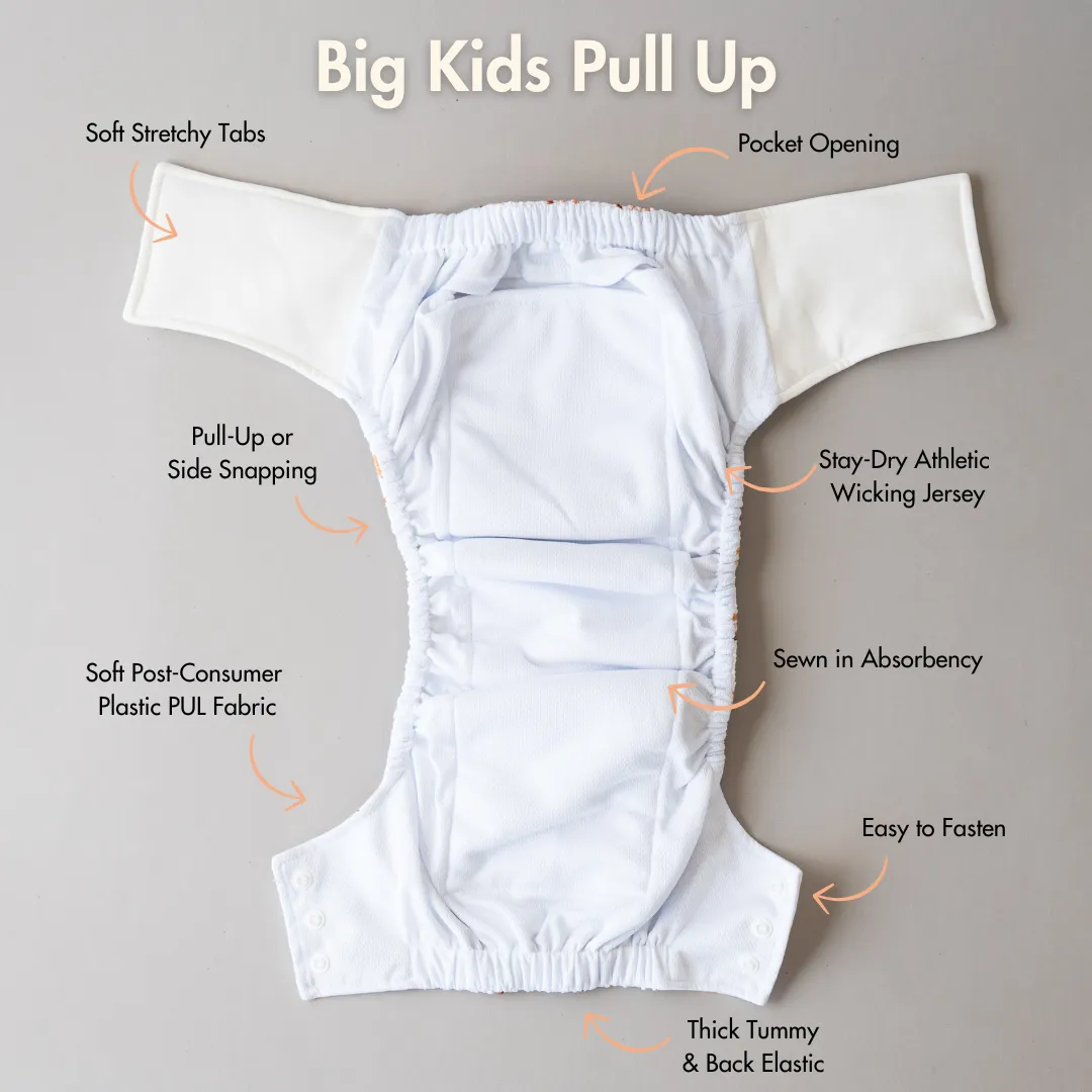 Big Kids Pull Up Reusable Nappy - Homestead