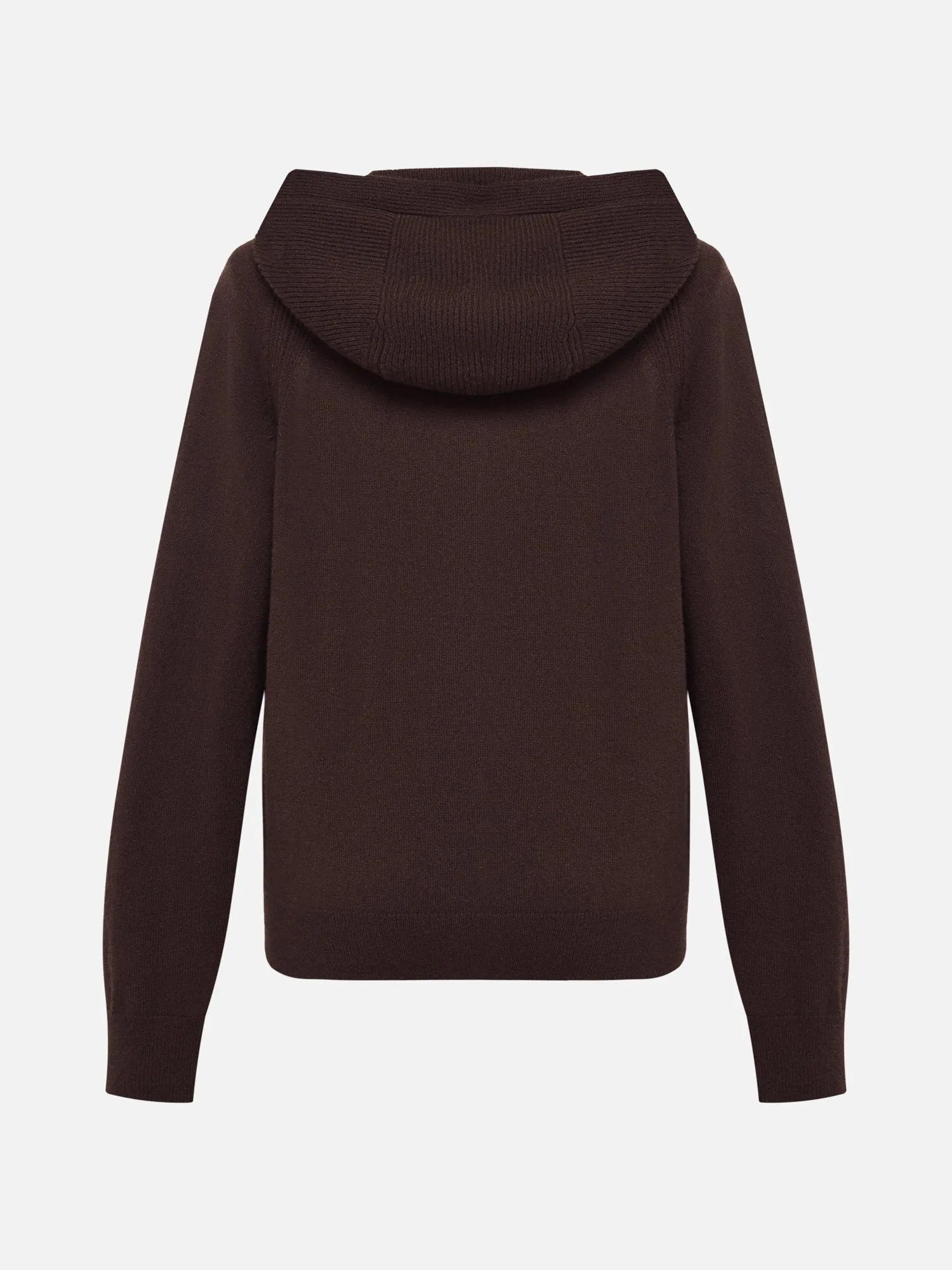 EP YAYING Cashmere Hooded Knitted Cardigan