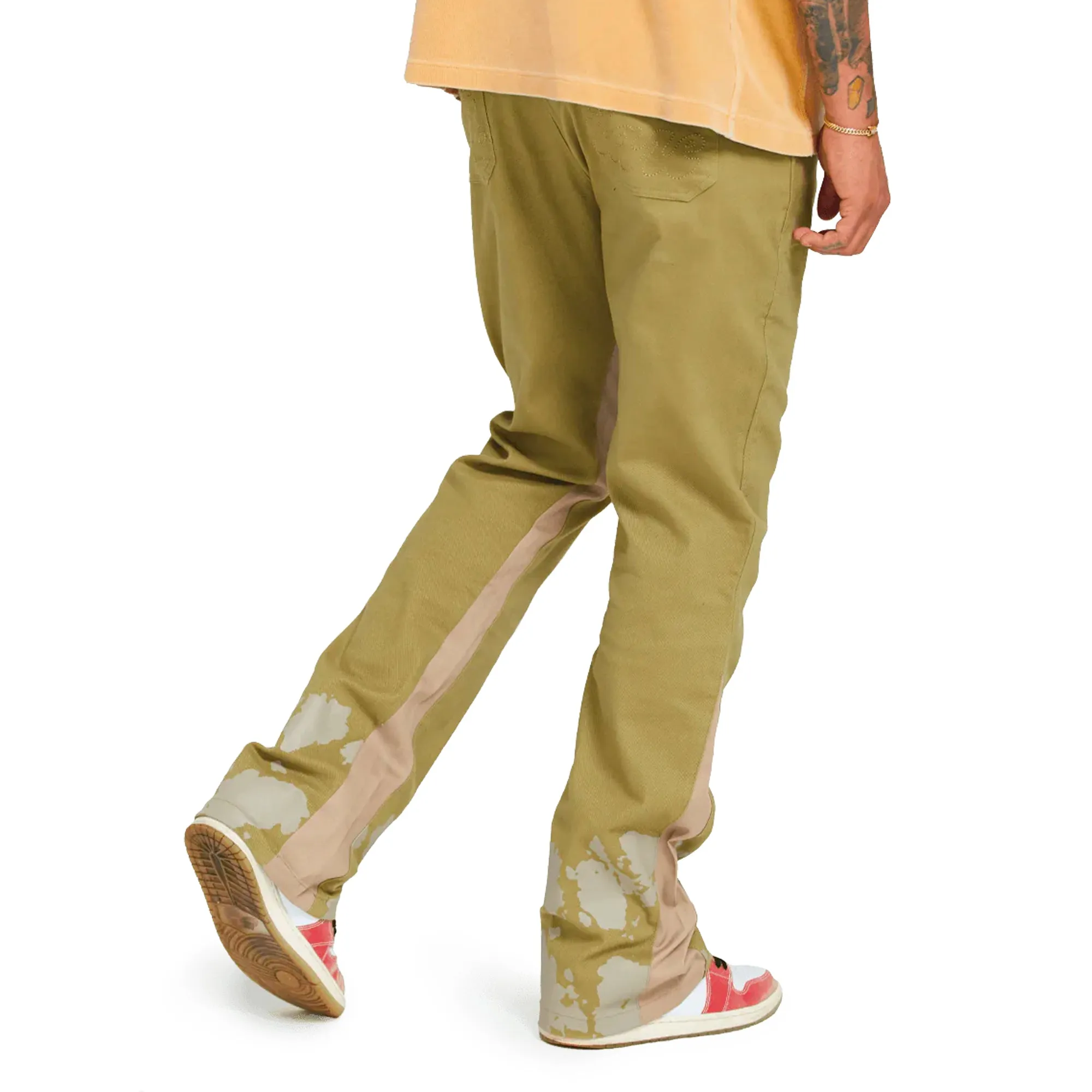 Flare Mens Spiral Flare Chinos