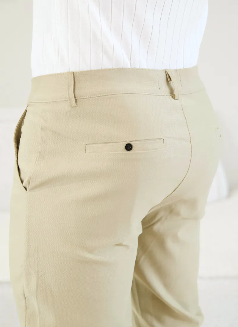 Lightweight chinos - beige