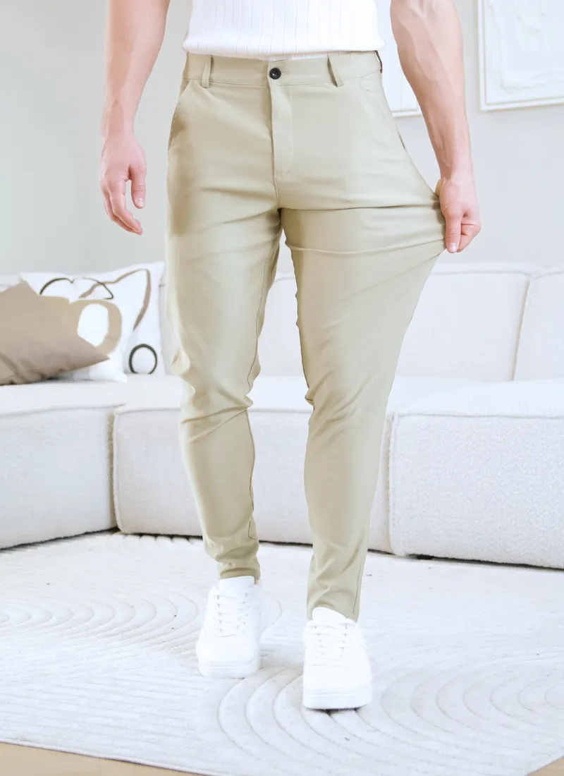 Lightweight chinos - beige