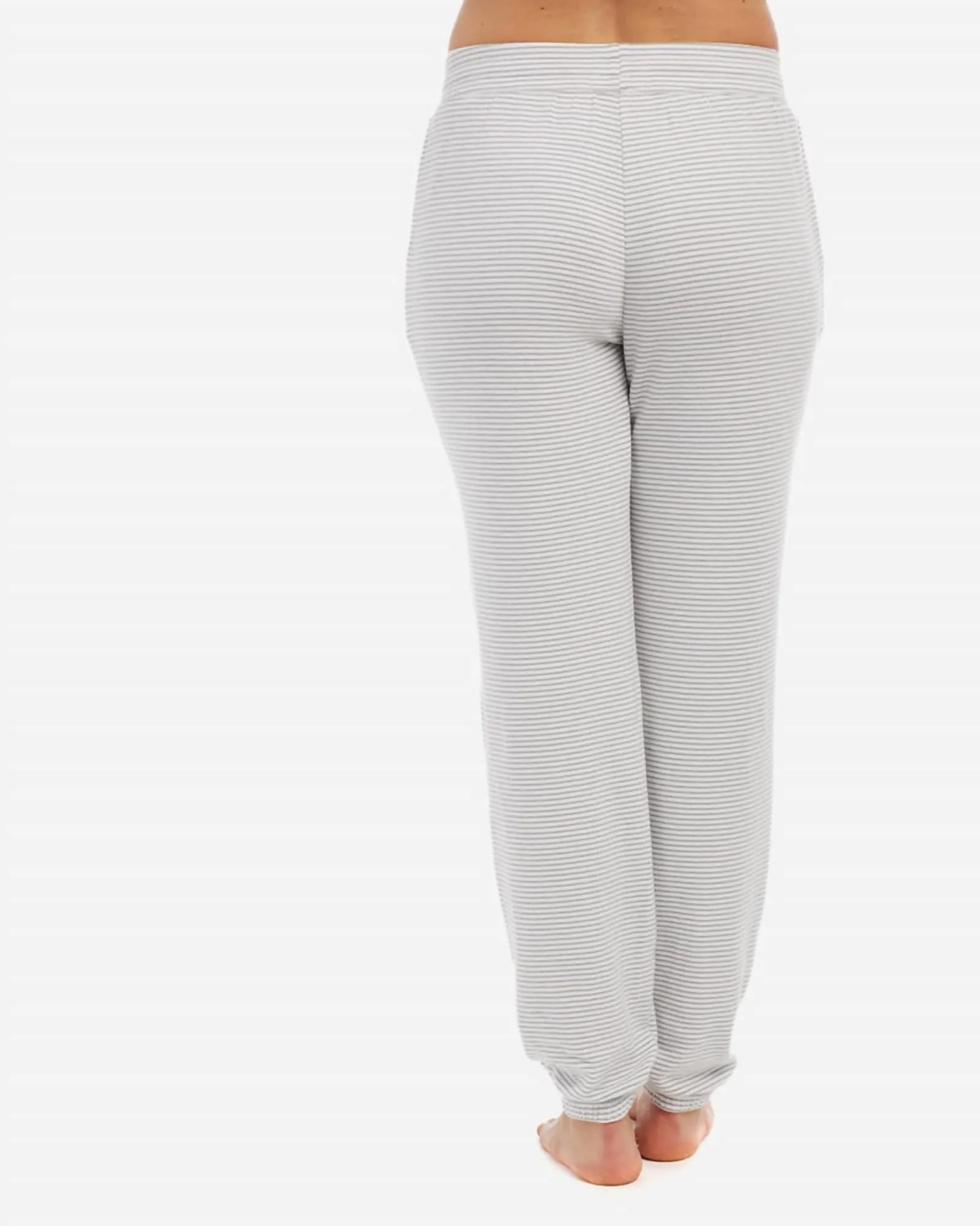 Mini-Stripe Jogger in Grey | Grey
