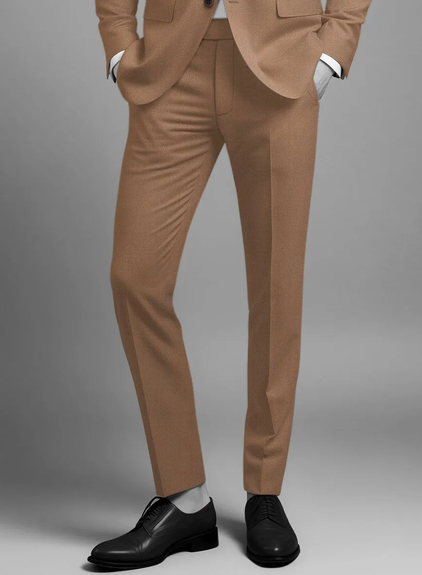Napolean Caramel Brown Wool Pants