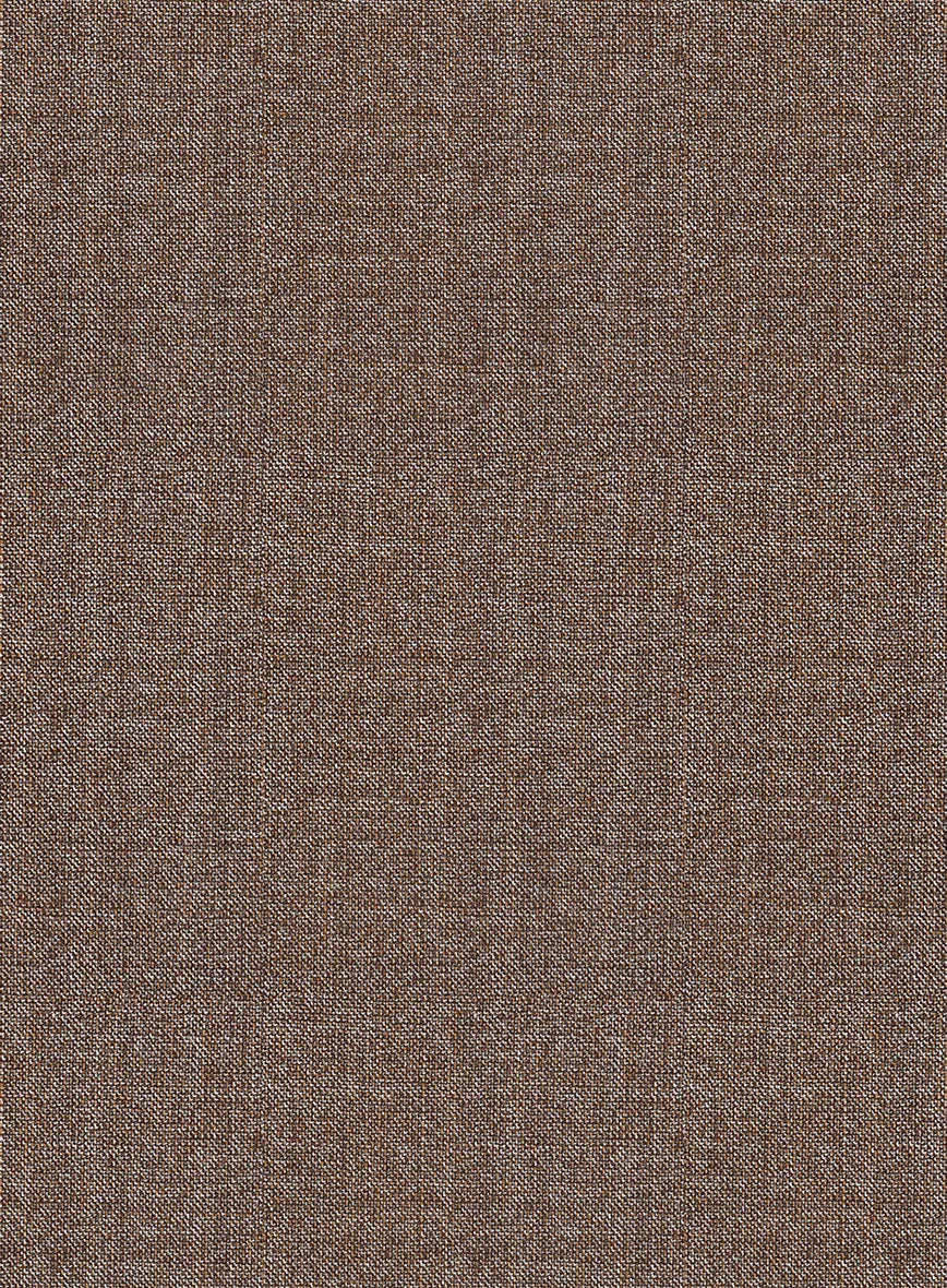 Scabal Walnut Brown Wool Pants