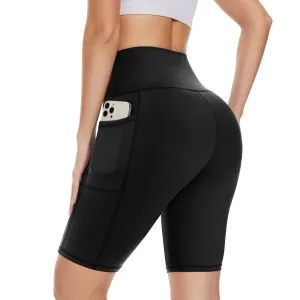 Soft Stretch Yoga Shorts with Pockets