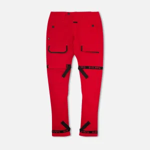 Strapped Up Utility Pant Red
