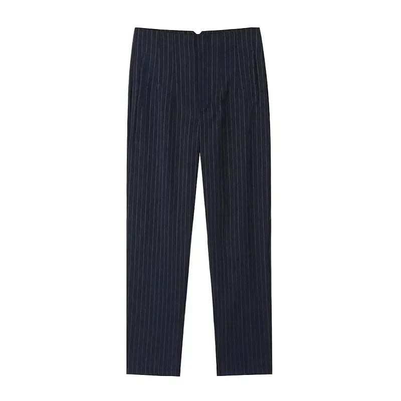 TRAF High Waist Pencil Trousers for Women - Office Wear Formal Pants in Black, Pink, White